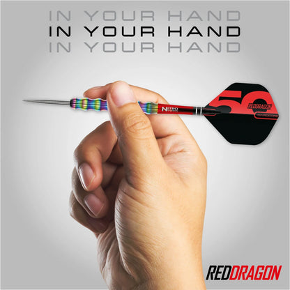 Red Dragon 50 Year Shockwave 1 Steel Tip Darts 26 gram 90% Tungsten