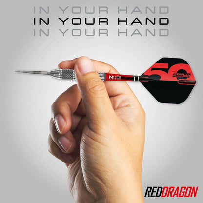 Red Dragon 50 Year Grizzly 4 Steel Tip Darts 25 gram 90% Tungsten