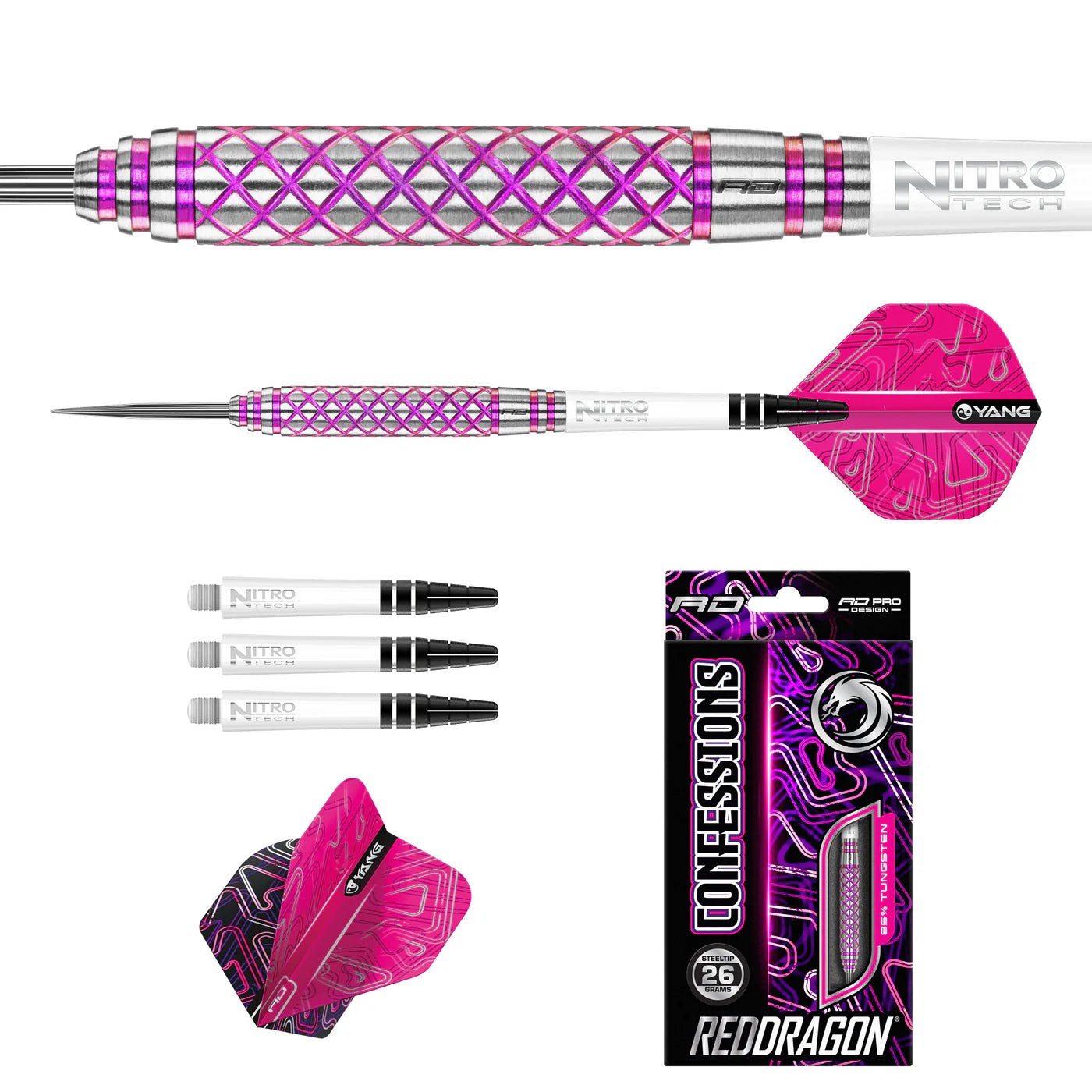 Red Dragon Confessions Steel Tip 26 gram 85% Tungsten