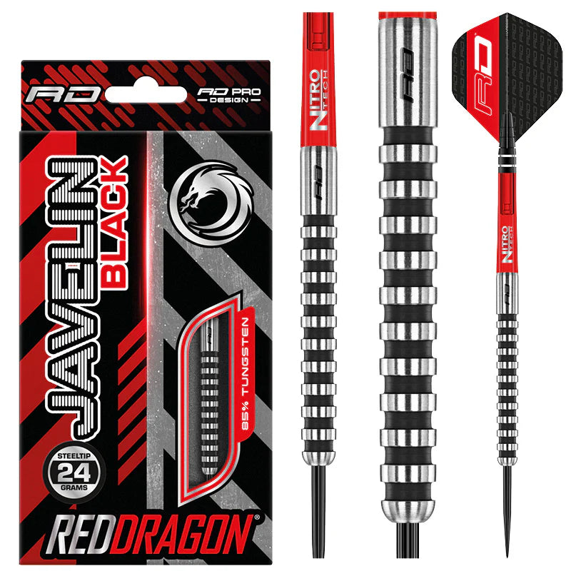 Red Dragon JAVELIN BLACK 24 gram 85% Tungsten