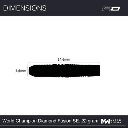 Peter Wright World Champion Diamond Fusion S.E. 22gram 90% Tungsten