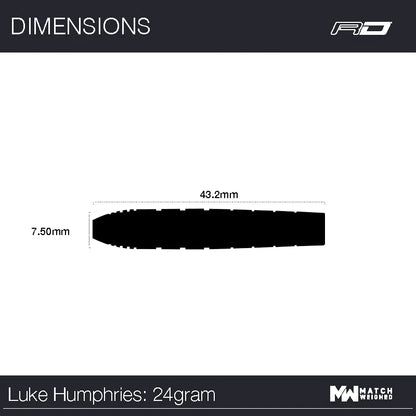 LUKE HUMPHRIES TX1 PINONEER 24 gram 90% Tungsten alloy