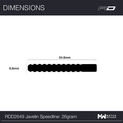 Red Dragon JAVELIN SPEEDLINE 26 gram 85% Tungsten