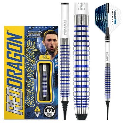 LUKE HUMPHRIES TX3 COOL BLUE S.E. 18 gram barrel/20 gram full 90% Tungsten SOFT TIP
