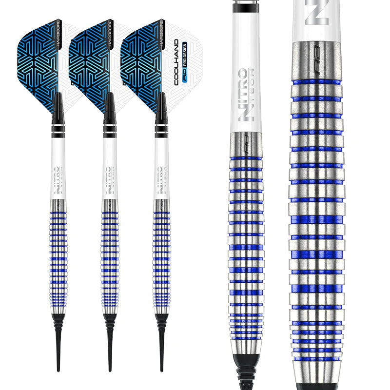 LUKE HUMPHRIES TX3 COOL BLUE S.E. 18 gram barrel/20 gram full 90% Tungsten SOFT TIP