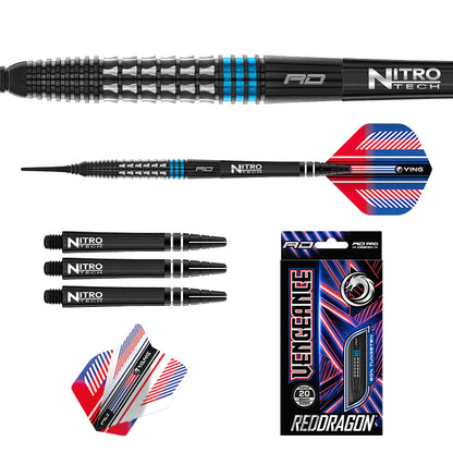 VENGEANCE BLUE 18 gram barrel/20 gram full 90% Tungsten SOFT TIP