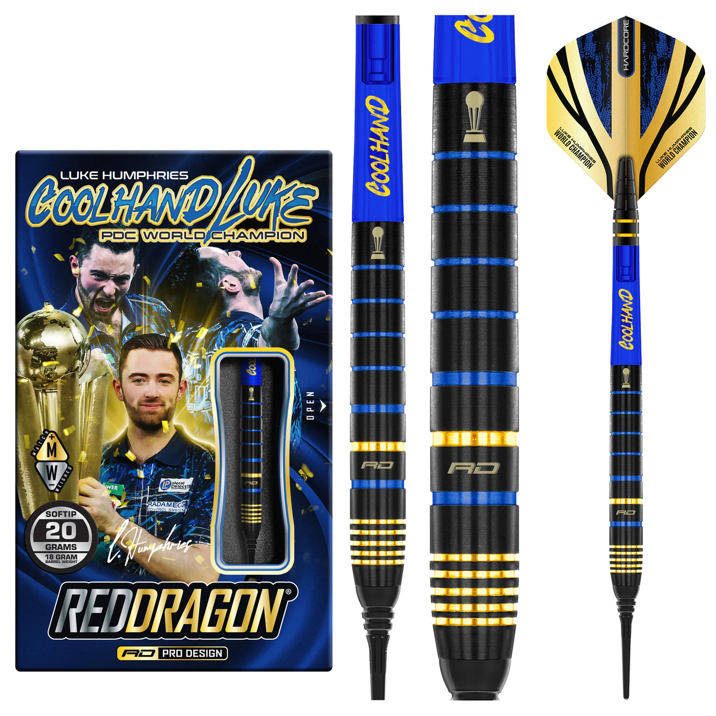 LUKE HUMPHRIES TX4 AVENGER 18g Barrel/20g Full SOFT TIP