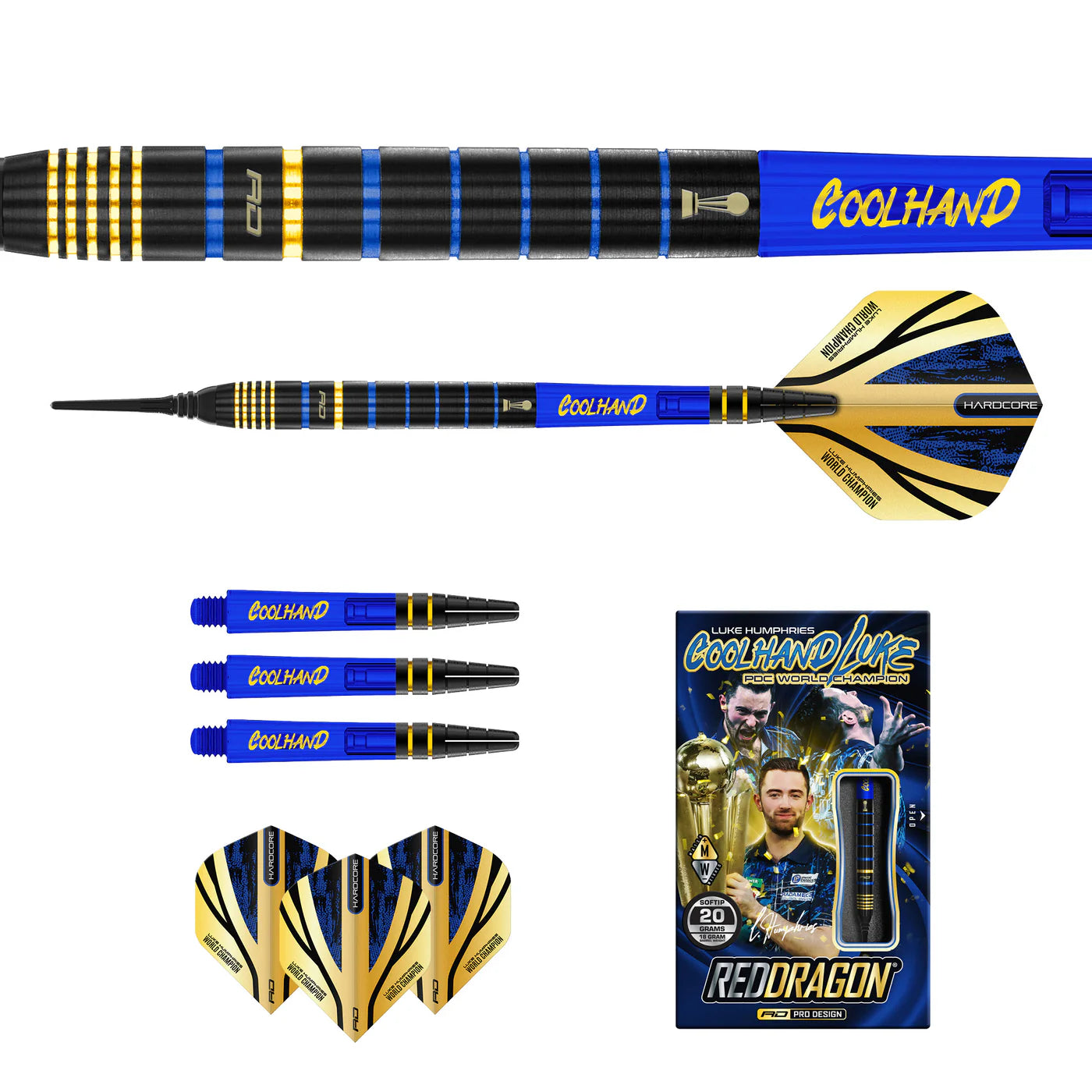 LUKE HUMPHRIES TX4 AVENGER 18g Barrel/20g Full SOFT TIP
