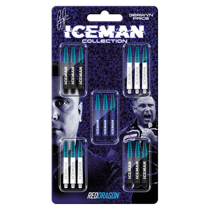 Red Dragon Gerwyn Price Iceman Nitro Ionic Shaft Collection Card