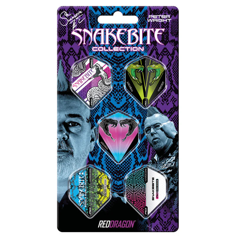 Red Dragon Peter Wright Snakebite Hardcore Flight Collection Card 1
