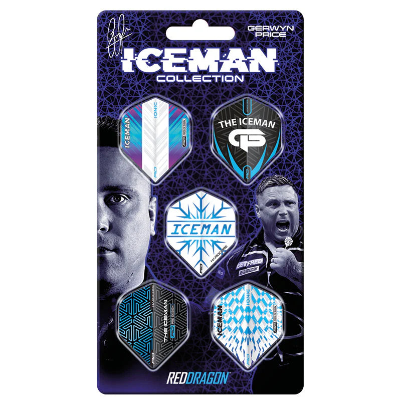 Red Dragon Gerwyn Price Iceman Hardcore Flight Collection Card