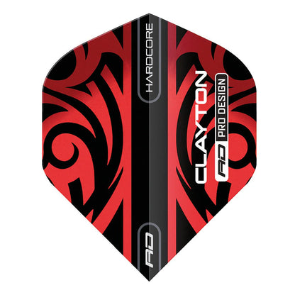 Red Dragon Jonny Clayton Hardcore Flight Collection Card