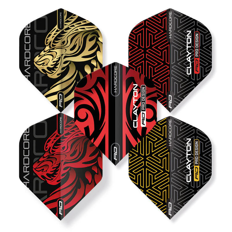 Red Dragon Jonny Clayton Hardcore Flight Collection Card