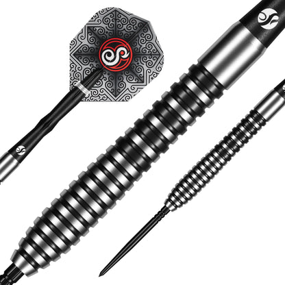 Shot Pro Series Raymond Smith Guru Turbo Point Steel Tip Dart Set-90% Tungsten Barrels-22gm