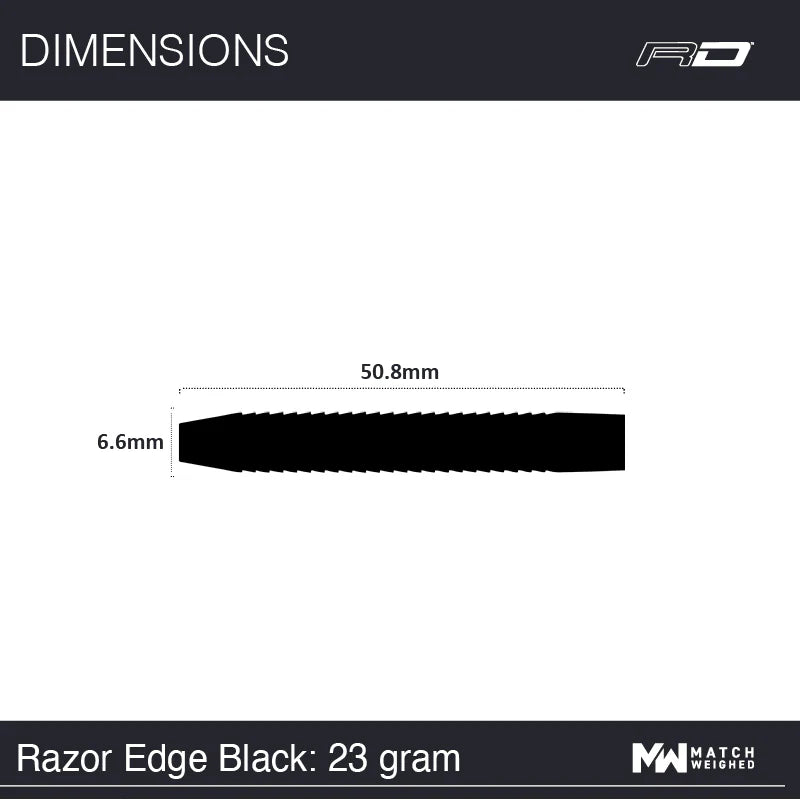 RAZOR EDGE BLACK 23 gram 85% Tungsten