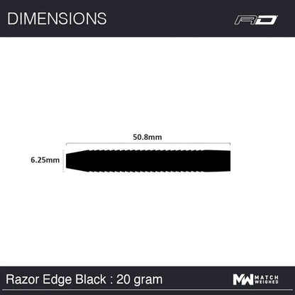 RAZOR EDGE BLACK 20 gram 85% Tungsten