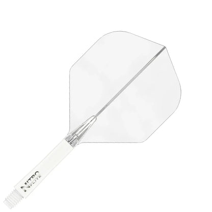 Red Dragon Nitro Flite Integrated Flight and Shaft System - No2 Intermediate White & Clear