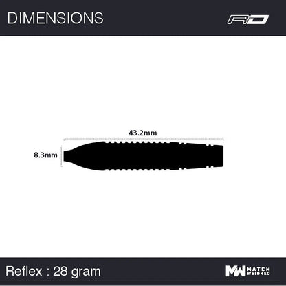 Red Dragon Reflex Steel Tip 28 gram 90% Tungsten