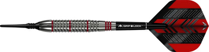 Mission Rogue Soft Tip Darts - Brass Silver & Red Coated - 18gm