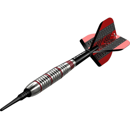 Mission Rogue Soft Tip Darts - Brass Silver & Red Coated - 18gm
