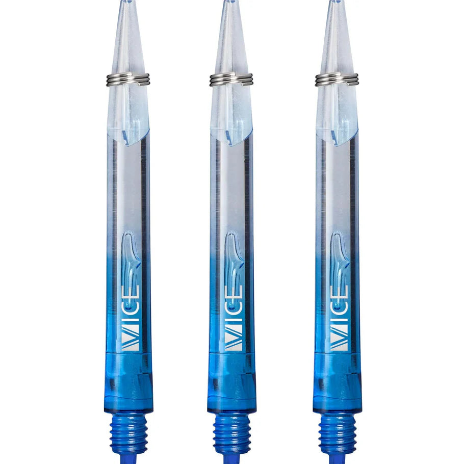 One80 Proplast Vice Dart Shafts - Blue/Clear - Medium
