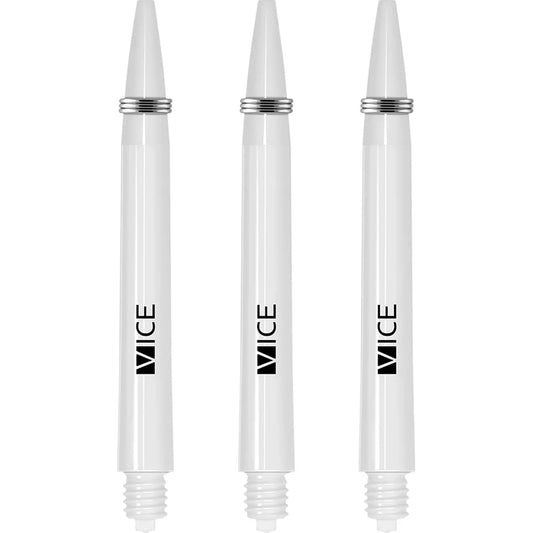 One80 Proplast Vice Dart Shafts - White - Medium