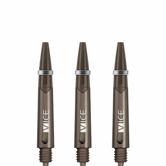 One80 Proplast Vice Dart Shafts - Transparent Gray- Short