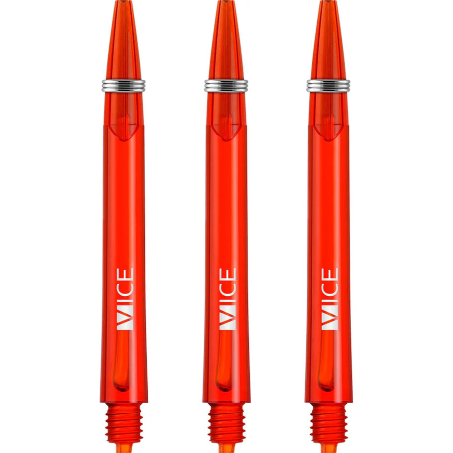 One80 Proplast Vice Dart Shafts - Transparent Red - Medium