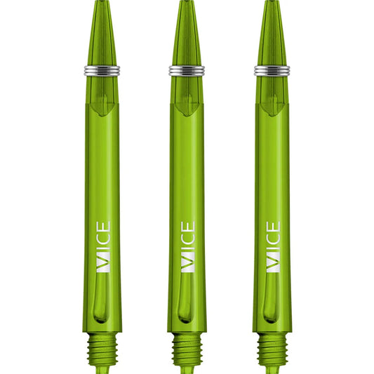 One80 Proplast Vice Dart Shafts - Transparent Green - Medium