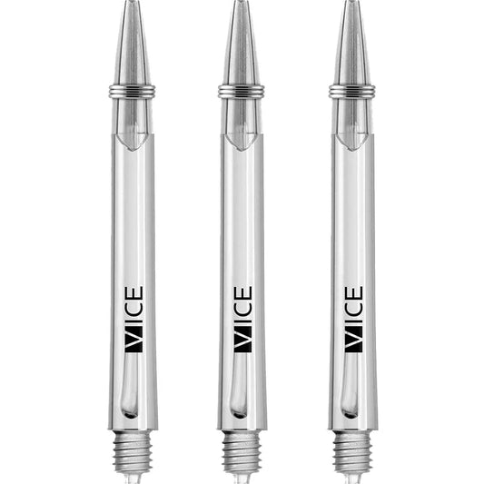 One80 Proplast Vice Dart Shafts -Clear - Medium
