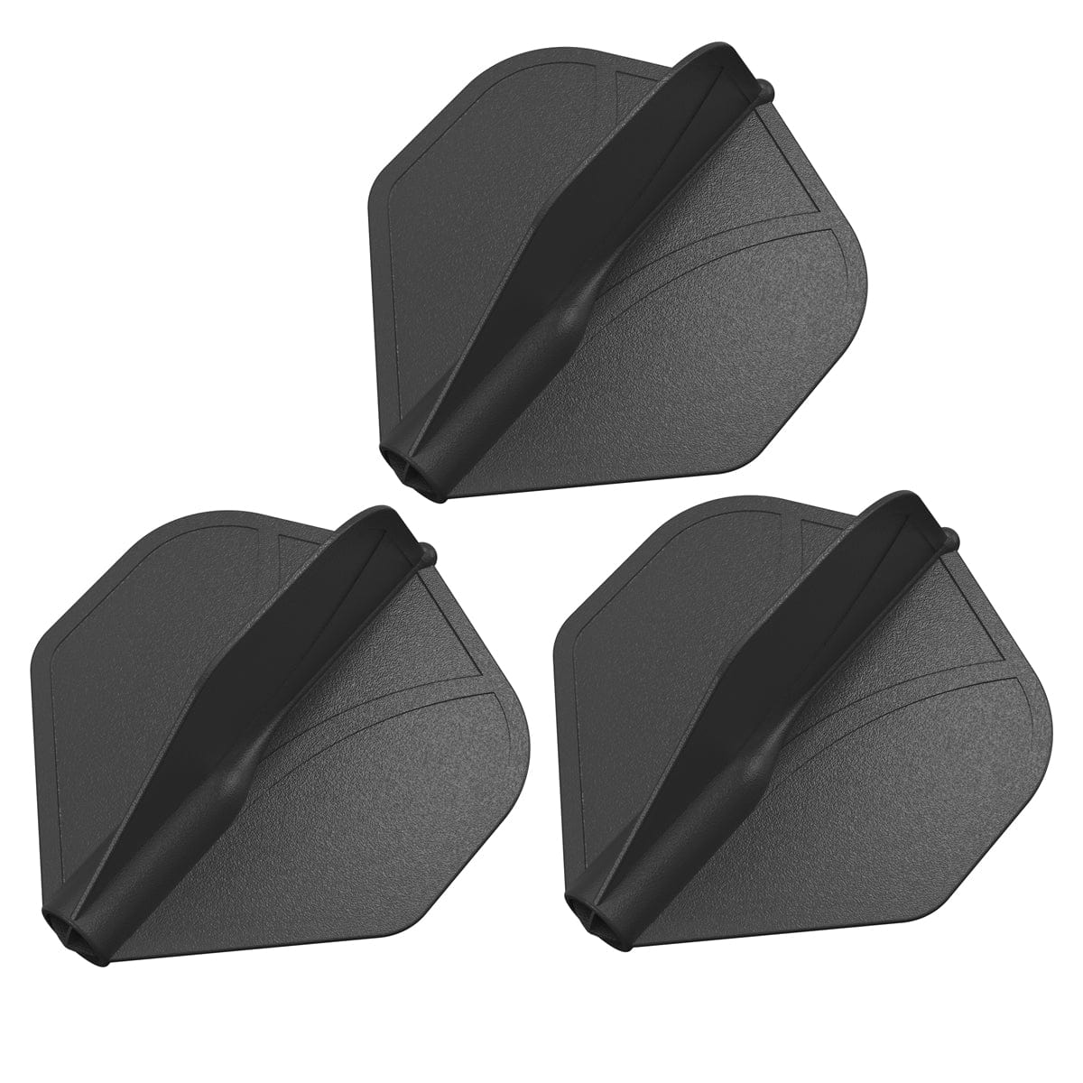 Shot Airfoil Molded Dart Flight Set - Black