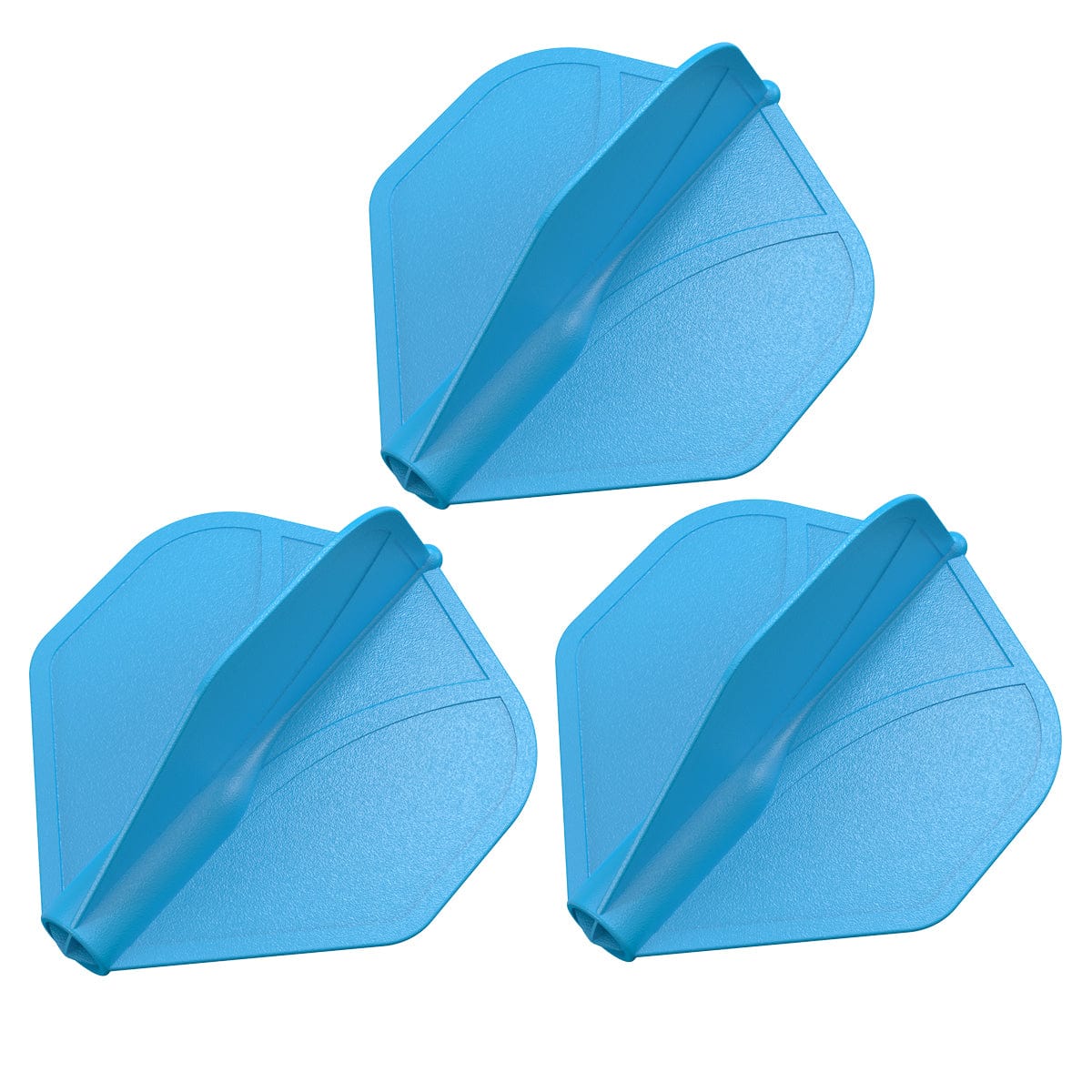 Shot Airfoil Molded Dart Flight Set - Blue
