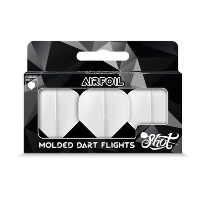 Shot Airfoil Molded Dart Flight Set - Clear