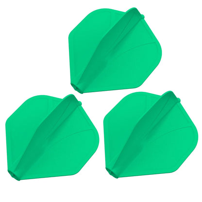 Shot Airfoil Molded Dart Flight Set - Green