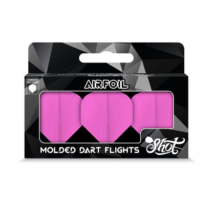 Shot Airfoil Molded Dart Flight Set - Pink
