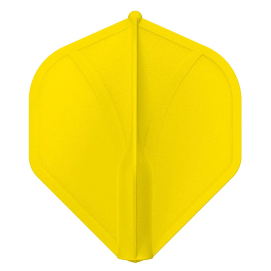 Shot Airfoil Molded Dart Flight Set - Yellow