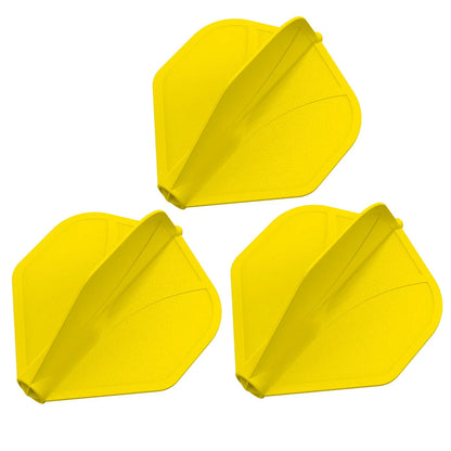 Shot Airfoil Molded Dart Flight Set - Yellow