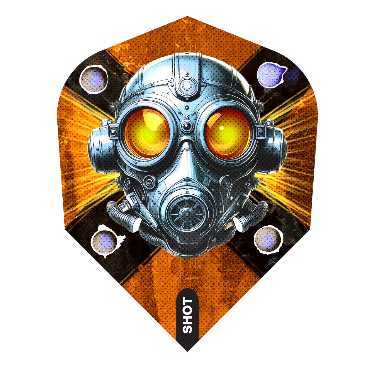 Shot Badlands Rustin Dart Flight Set Small Standard