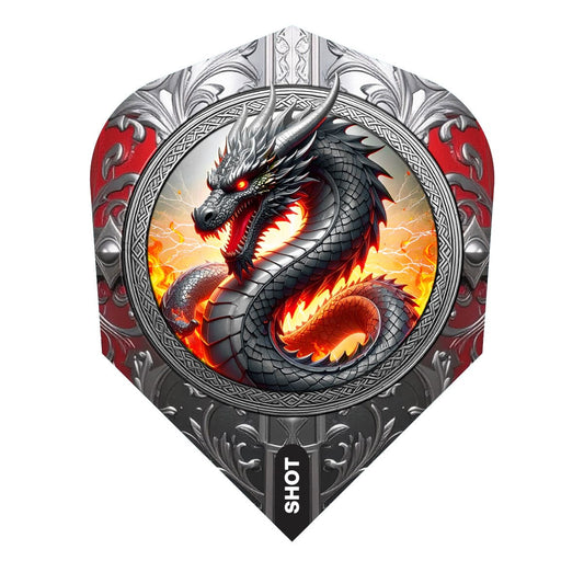 Shot Future Knights The Dragon Dart Flight Set Small Standard