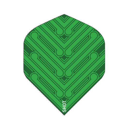 Shot Manu Green Dart Flight Set-Standard