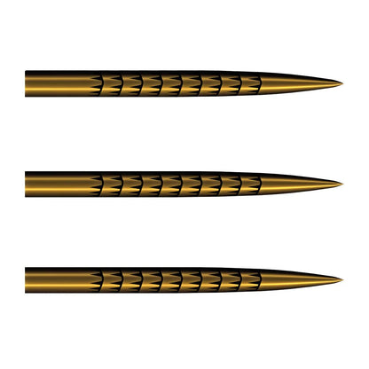 Shot Badlands Tracks - Gold Ti Steel Tip Dart Points 45mm