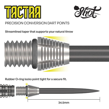 Shot Darts Tactra Conversion Points - 34mm