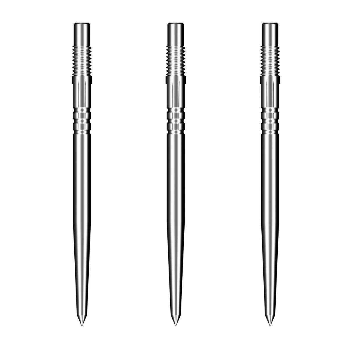 Shot Turbo Dart Points - Silver 40mm