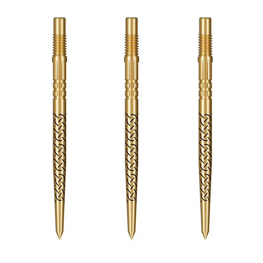 Shot Kapene Gold Ti Turbo Dart Points - Gold 30mm