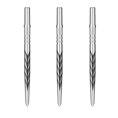 Shot Tribal Weapon Turbo Dart Points - Silver 30mm