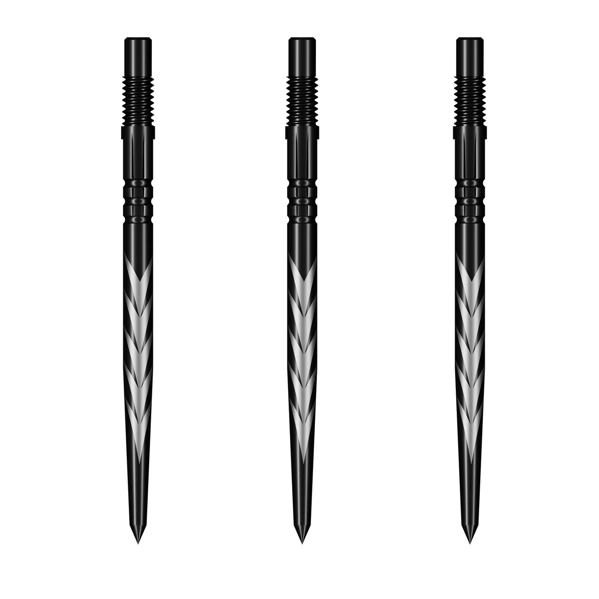 Shot Tribal Weapon Turbo Dart Points - Black 30mm