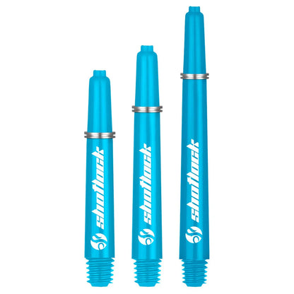 Shot Lock Dart Shafts - Blue - Short