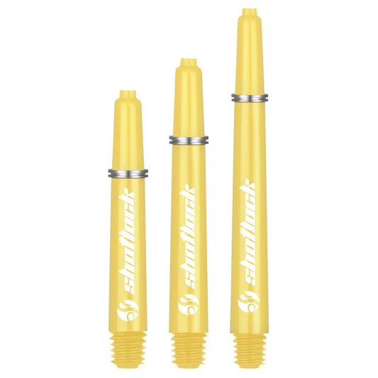 Shot Lock Dart Shafts - Yellow - Short