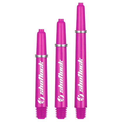 Shot Lock Dart Shafts - Pink - Medium