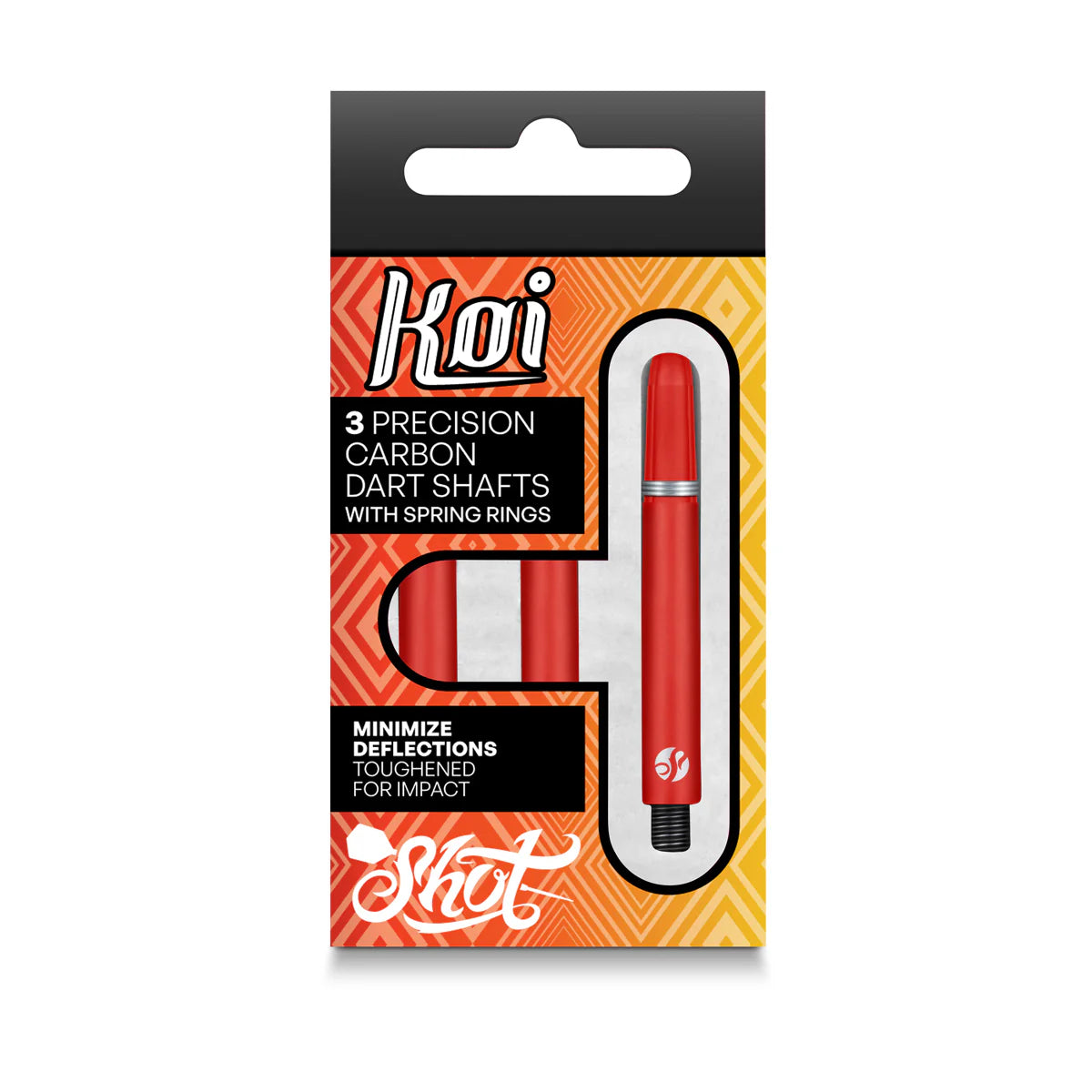 Shot Koi Carbon Dart Shaft - Red - Short